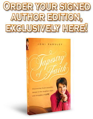 Order your copy of Joni Parsley's new book - Tapestry of Faith
